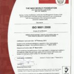 iso certificate- The NGO World Foundation