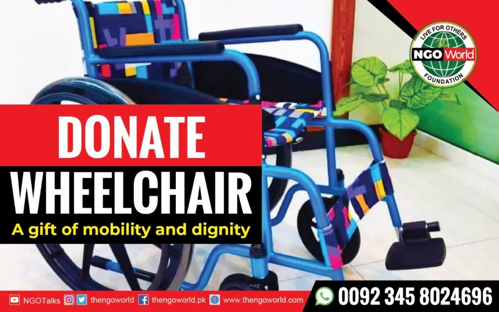 Donate Wheelchair A gift of mobility and dignity- The NGO World Foundation