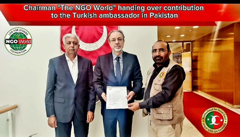 The NGO World Foundation Donates to Earthquake relief in Turkey