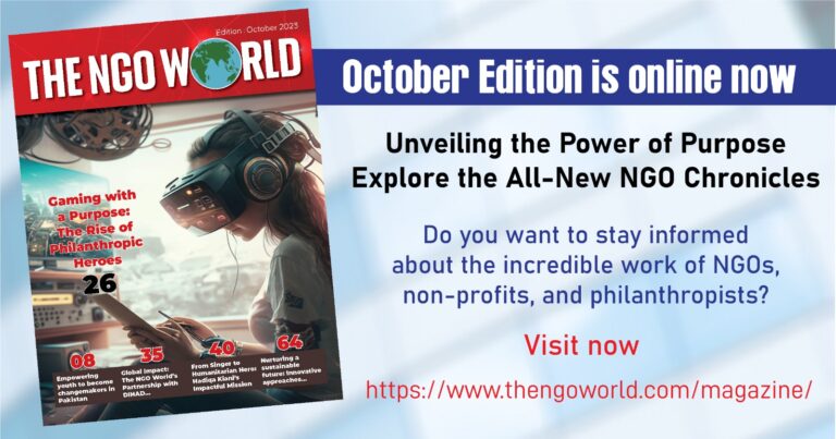 "The NGO World" Magazine, October Edition Out Now: “Be Informed, Be Inspired