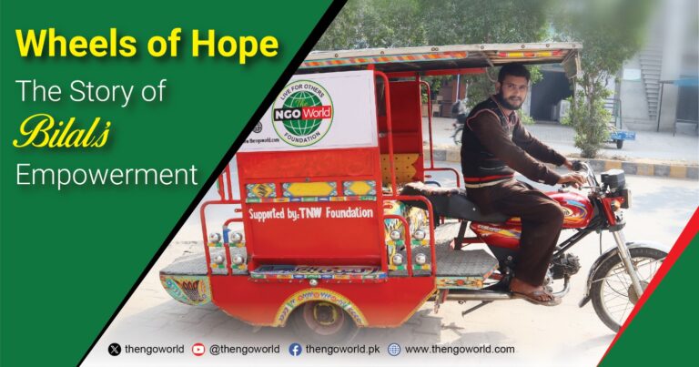 Wheels of Hope The Story of Bilals Empowerment N- The NGO World Foundation