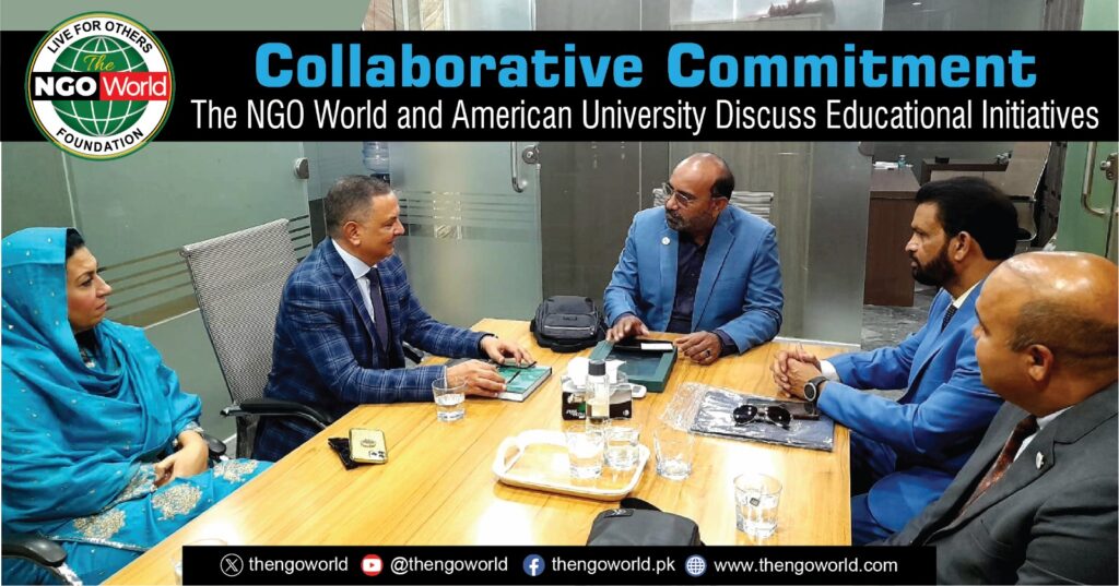 Collaborative Commitment The NGO World and American University Discuss Educational Initiatives- The NGO World Foundation