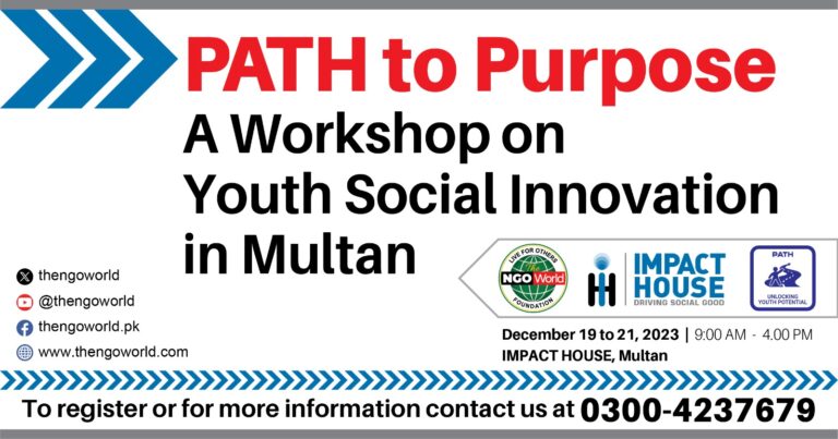 PATH to Purpose A Workshop on Youth Social Innovation in Multan